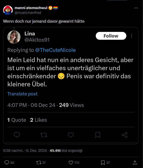Akitos91's tweet photo. Ich werde NICHT als euer Token herhalten, um eure menschenverachtende transfeindliche Scheiß Aktionen zu stärken. Wie fucking armselig muss man eigentlich sein, um nach jedem Strohhalm zu greifen, mit dem man gegen trans* Personen hetzen kann? Schämt euch! Ihr seid Abschaum! https://t.co/veFow8WHId