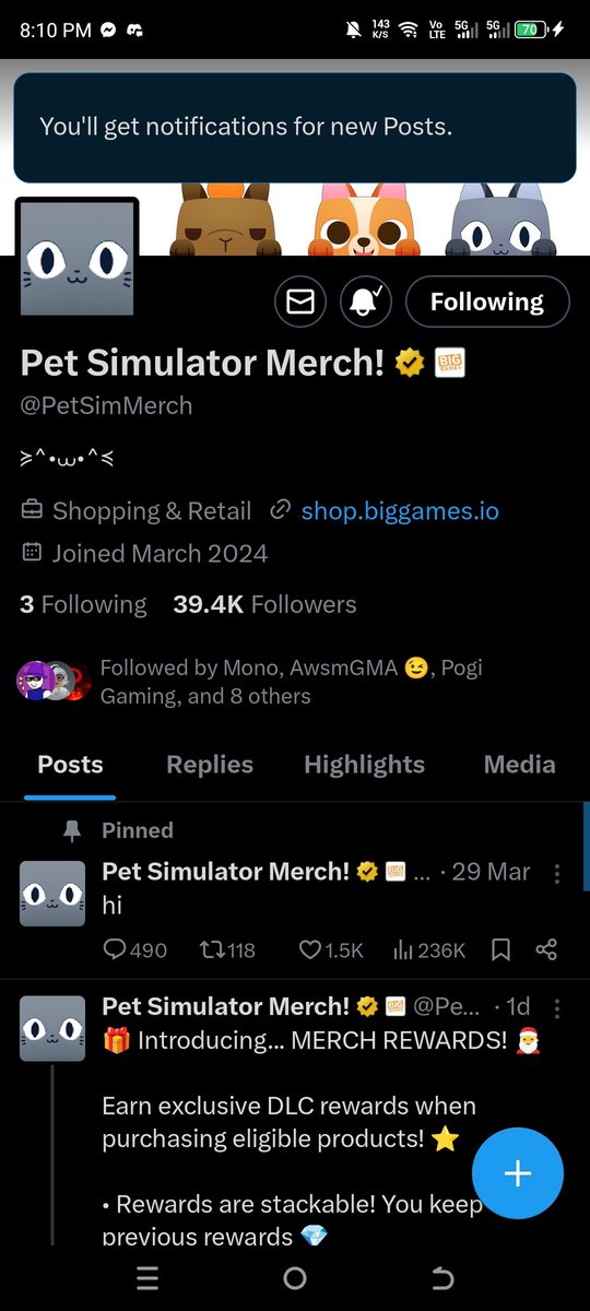 GamingRondina's tweet photo. @payresale @RPS_Leaks @PetSimMerch Goodluck everyone!
Username: EnriquezRon https://t.co/Qd1zi0FsDW