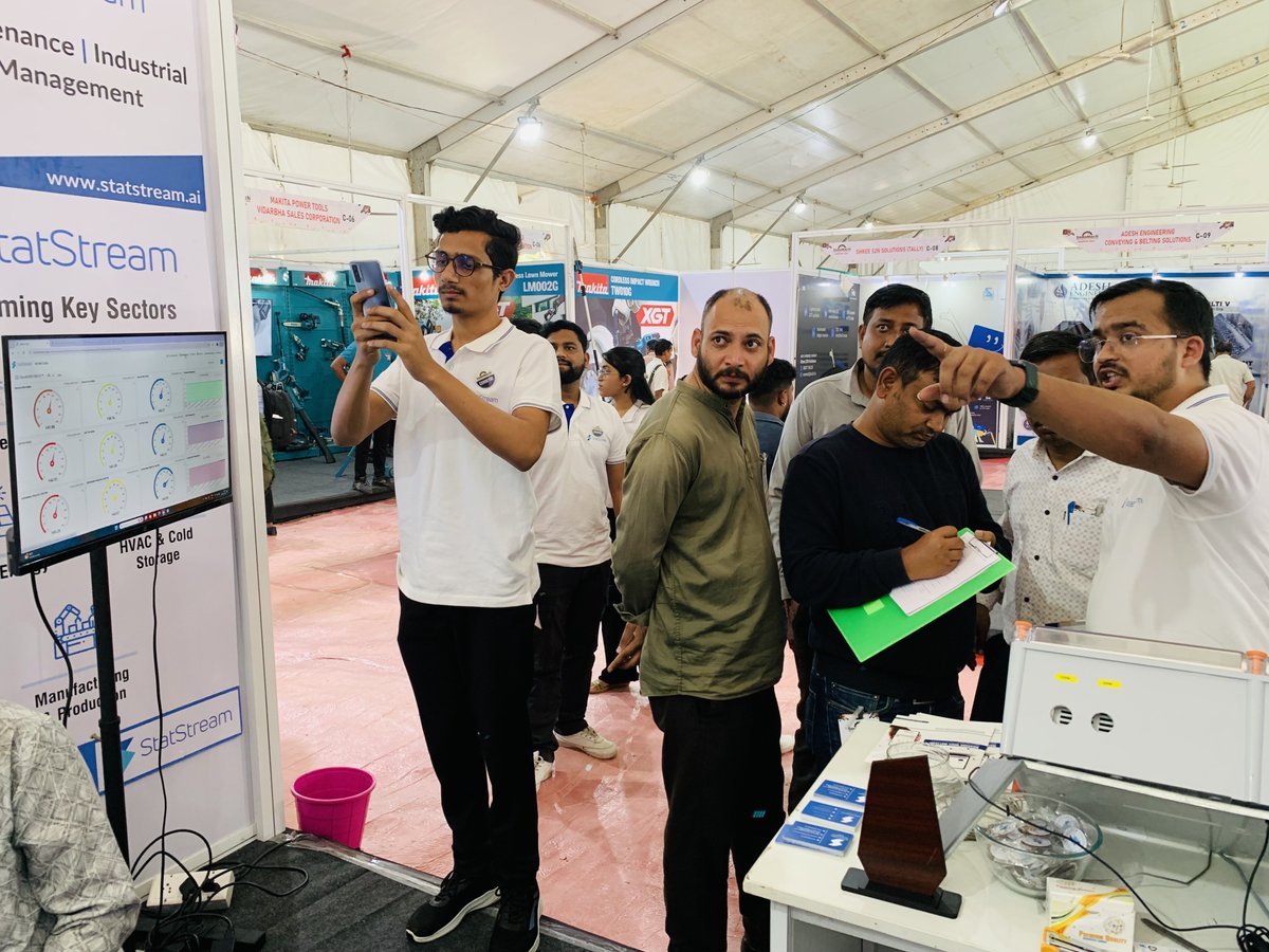 statstreamapp's tweet photo. ✨ Thank You, IndoMach 2024! ✨

We had an incredible time showcasing https://t.co/7UTy8drMLB at INDOMACH EXPO 2024 in Nagpur! 💡

Following are some glimpses! 📸

#IoT  #industry  #maintenace  #assets  #IIoT https://t.co/rAJghx52j5