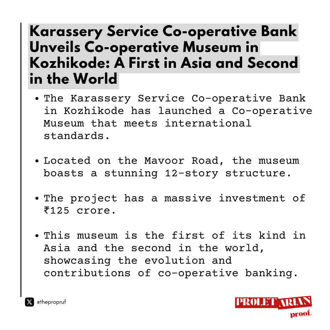 thepropruf's tweet photo. 🚨Karassery Service Co-operative Bank unveils Asia's first and the world's second Co-operative Museum in Kozhikode🏛️
A 12-story marvel built with a ₹125 crore investment. #CooperativeMuseum #Kozhikode #AsiaFirst https://t.co/pkME1XgiDb