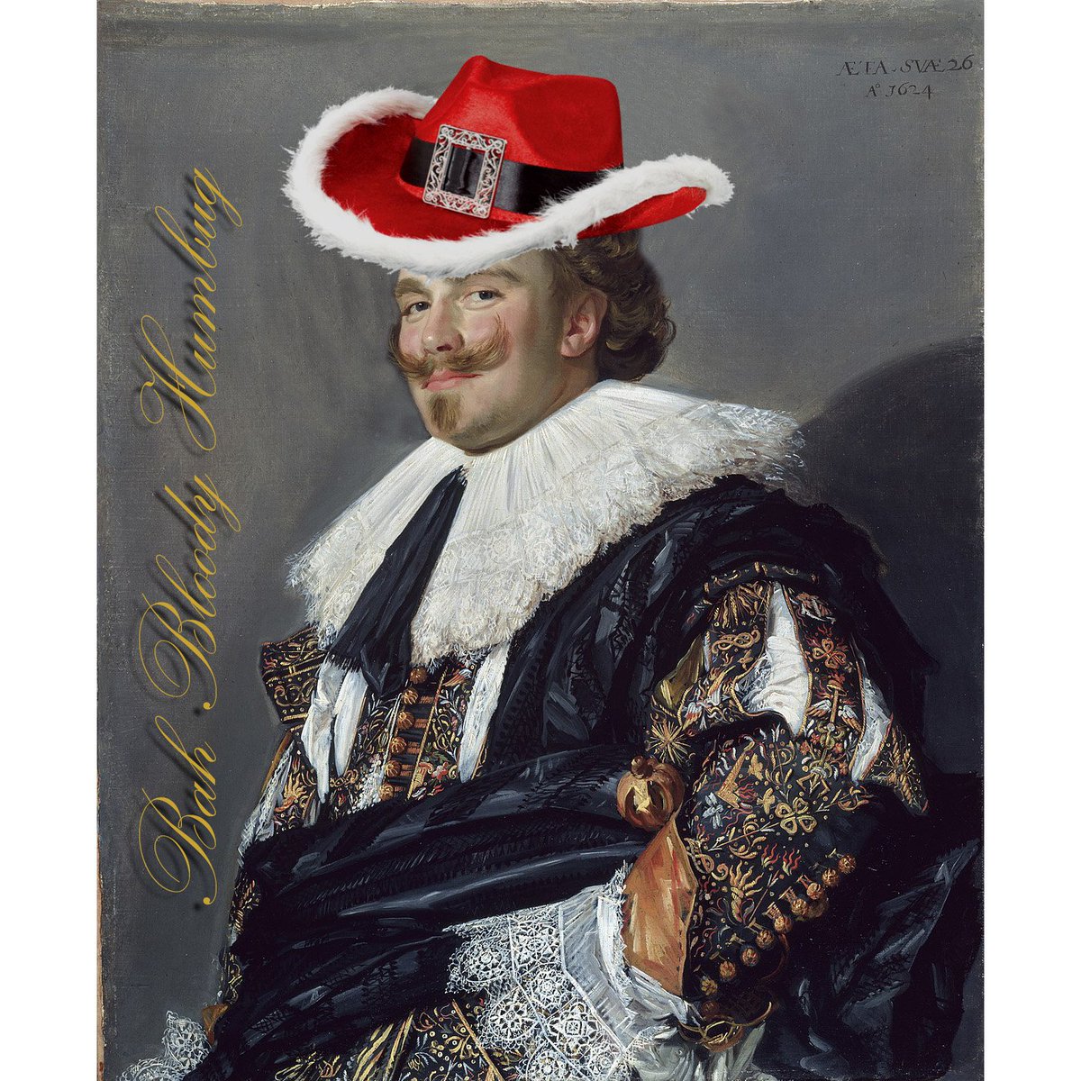 cocksoupart's tweet photo. Wishing you all a very happy Christmas and most excellent New Year 
#merrychristmas #cocksoupart #garyhogbenartist https://t.co/12xl2COJdV