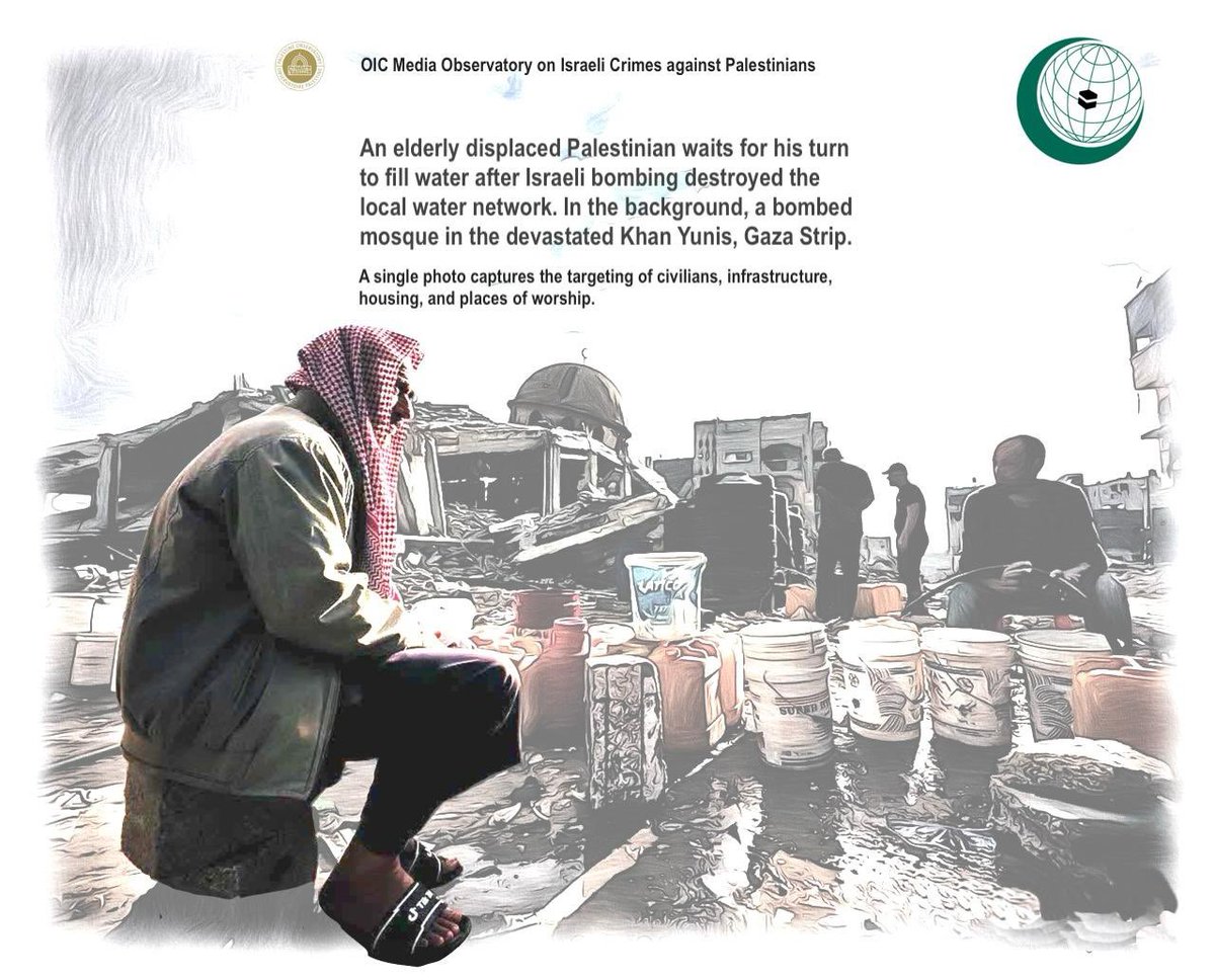 OIC_OCI's tweet photo. Weekly Report of the Media Observatory of the Organization of Islamic Cooperation on Israeli Crimes against Palestinians
3-9 December 2024

Israel Transfers Its War on UNRWA to Global Cities

The Occupation Turns Northern Gaza into an Inferno to expel its Residents to the Center and South. 

Read more: https://t.co/Uqw3Sw9fJZ #OICObservatory