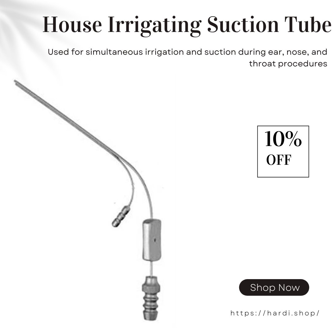 hardishop's tweet image. Elevate your surgical procedures with the House Irrigating Suction Tube! Discover more: rb.gy/gi3of4

#HouseIrrigatingSuctionTube #IrrigatingSuctionTube #ENTInstruments #SurgicalInstruments  #SurgicalTools #OperatingRoomTools #EarSurgeryTools #SuctionTube
