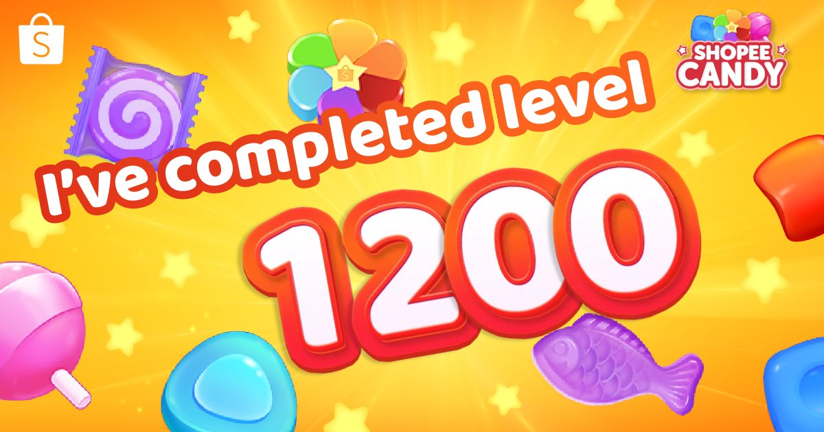 khalisaa94's tweet photo. I've completed Level 1200 on Shopee Candy! Join me in matching candies to win coins, vouchers and more! https://t.co/uYyFcYFJ3s https://t.co/IhIJh6Gn8r