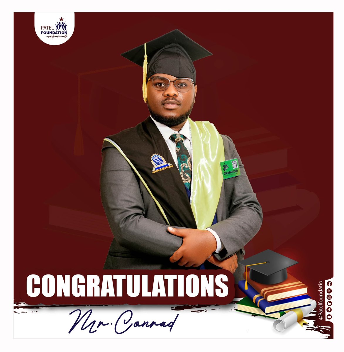#NEK (@nekdesignconsul) on Twitter photo Congratulations, <a href="/Eegesconrad/">The Diamond 💍 Guy 💎</a>, on completing your bachelor's degree! The Patel Foundation recognizes your dedication and hard work in achieving this significant milestone. Wishing you great success in all your future endeavours!
<a href="/Patelfoundatio/">Patel Foundation (U) Limited</a>
#KyU20thGrad Congratulations, <a href="/Eegesconrad/">The Diamond 💍 Guy 💎</a>, on completing your bachelor's degree! The Patel Foundation recognizes your dedication and hard work in achieving this significant milestone. Wishing you great success in all your future endeavours!
<a href="/Patelfoundatio/">Patel Foundation (U) Limited</a>
#KyU20thGrad