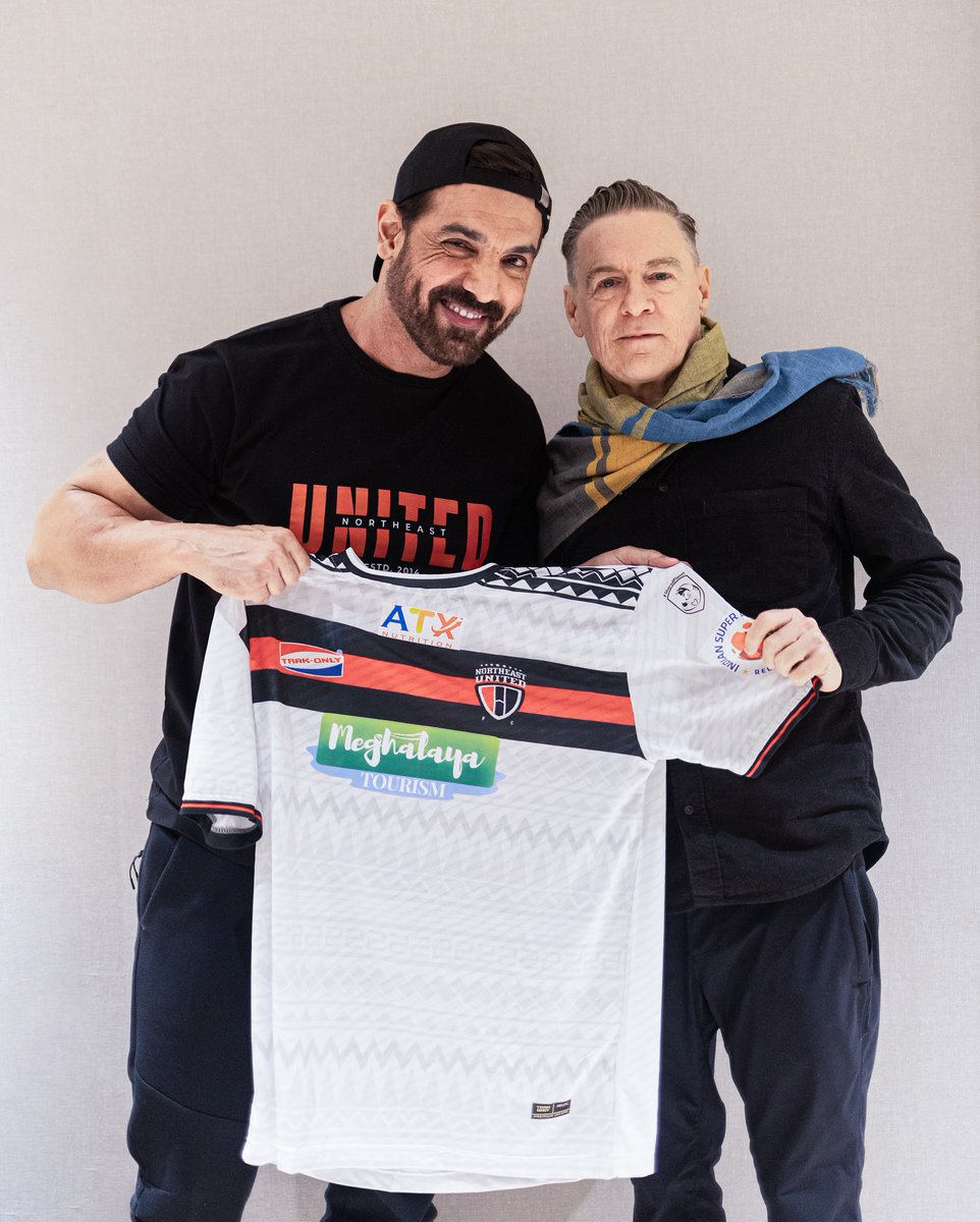 NELiveTV's tweet photo. NEUFC Co-owner and Bollywood star John Abraham Poses With Canadian Rock Legend Bryan Adams In Shillong

#meghalaya #MeghalayaCM #ConradSangma #BryanAdamsShillong #JohnAbraham #bryanadamsconcert #Shillong #northeastlive https://t.co/mGHhfZbFWG