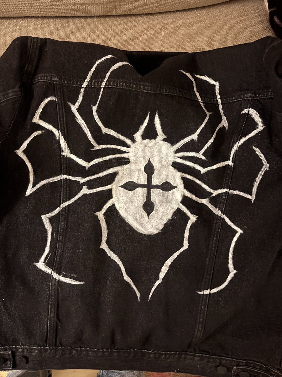also a jacket i painted (for my concert and to be able to wear lowkey hxh merch in public)