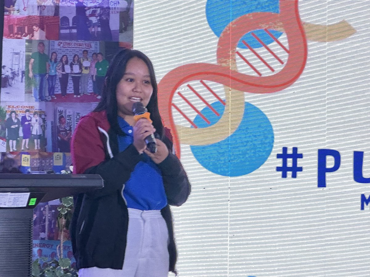 dost_pnri's tweet photo. Our final speaker for the Career Talk is Ms. Aira Shaine Suarez, Project Leader for the #Push4Science Maging DOST Scholar Ka! Campaign under DOST-SEI. 👩🏻‍🎓

She shared more about the DOST scholarship programs and Finding North in STEM: A Career Guidebook for Students 📚

#GenAtom https://t.co/fnTq3dMzYF