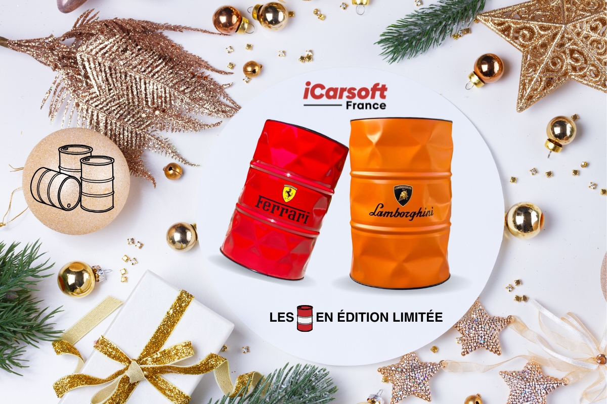 iCarsoft_France's tweet photo. Les fêtes vous prennent de court ? Passez à la vitesse supérieure avec nos barils d'exception. Une édition limitée qui ne fait pas dans le vide-garage !🛢️ https://t.co/uSaoevjjfB