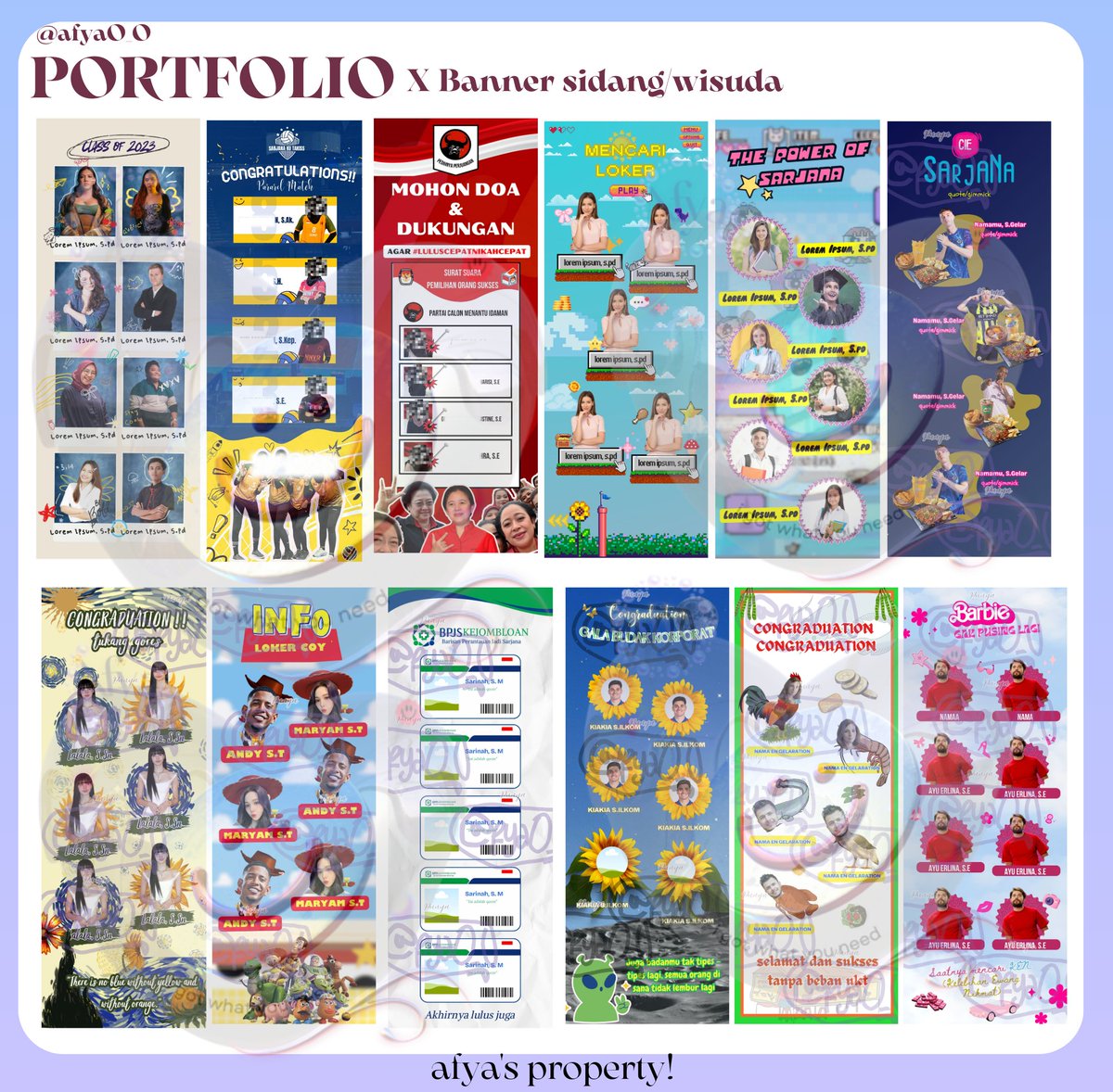 afya • Desain banner sidang skripsi joki turnitin tweet media