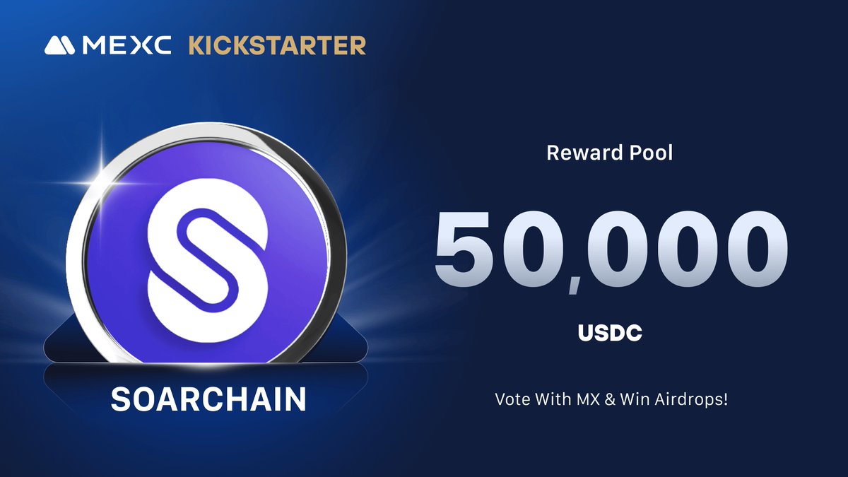 .<a href="/soar_chain/">Soarchain</a>, a decentralized network that enables a token-incentivized data and connectivity infrastructure for mobility, is coming to #MEXCKickstarter 🚀

🗳Vote with $MX to share massive airdrops
📈 $SOAR/USDT Trading: 2024-12-11 10:00 (UTC)

Details: mexc.com/support/articl…