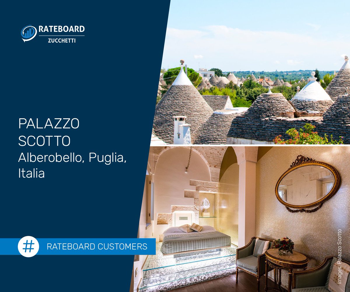 Rateboard è lieto di dare il benvenuto a un nuovo cliente: Palazzo Scotto in Puglia! 🌅 🍇 🇮🇹 

Siamo orgogliosi di collaborare con host innovativi e straordinari, e Palazzo Scotto ne è un perfetto esempio. Non vediamo l’ora di lavorare insieme. 👏 💙

#DynmicPricing #bezucchetti