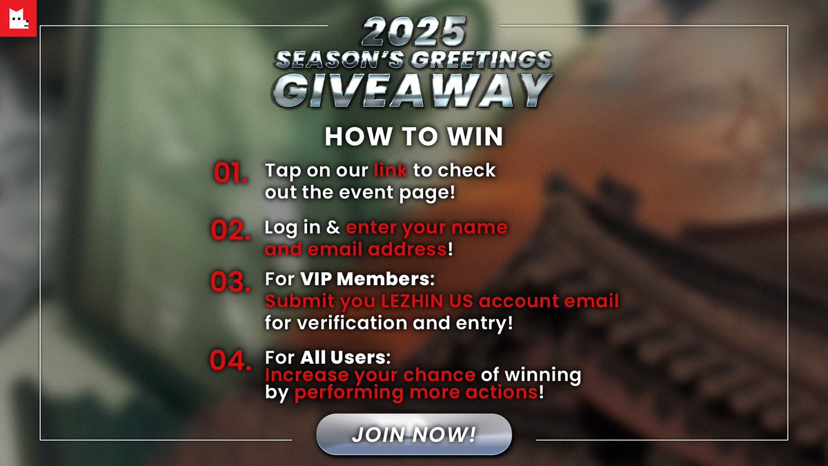 LezhinComics_US's tweet photo. 🔔𝟐𝟎𝟐𝟓 𝐒𝐞𝐚𝐬𝐨𝐧’𝐬 𝐆𝐫𝐞𝐞𝐭𝐢𝐧𝐠𝐬 𝐆𝐢𝐯𝐞𝐚𝐰𝐚𝐲🔔
Join now to win exclusive 𝟮𝟬𝟮𝟱 𝗦𝗲𝗮𝘀𝗼𝗻’𝘀 𝗚𝗿𝗲𝗲𝘁𝗶𝗻𝗴𝘀 𝗠𝗲𝗿𝗰𝗵 & 𝗙𝗥𝗘𝗘 𝗖𝗼𝗶𝗻𝘀!
📅12.10.2024 ~ 12.28.2024 PST
📢 Early January 2025 (via  📩)
🎇 https://t.co/Oy7yNXprIf  

#2025SeasonsGreetings #Daybreak #Sahwa #Giveaway #Bomtoon #LezhinComics #Lezhin #LezhinUS