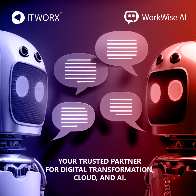 #TrustUs to simplify information retrieval with Conversational AI and a centralized Knowledge Base. WorkWise AI empowers employees by autonomously learning from your company’s resources and delivering personalized responses. 

#ITWorx #WorkWiseAI