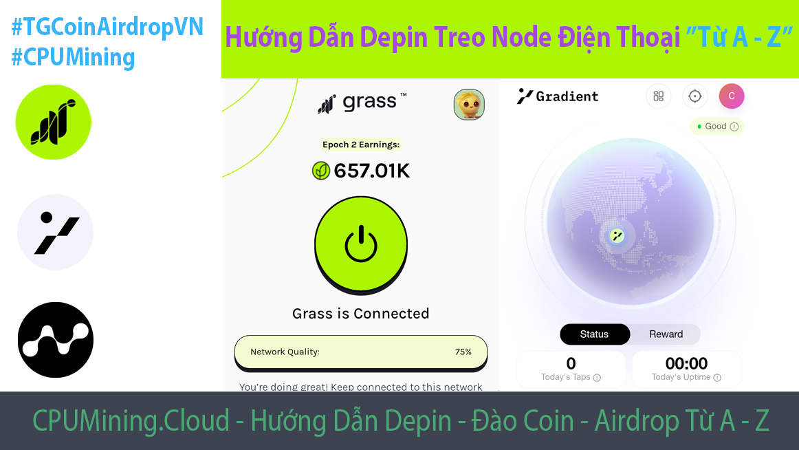 CPUMiningVN's tweet photo. Depin #1: Hướng Dẫn Chạy Các Kèo #Depin Treo Node Trên Điện Thoại Hiệu Quả Và Treo Node #Boxphone Farm Số Lượng Lớn Từ A Đến Z l CPUMining
✔️ Ytb https://t.co/zheuazlVY3
---
#CPUMining #TGCoinAirdropVN #boxphone #androidphone #smartphone #crypto #Node #depin https://t.co/jRK821Y5CK