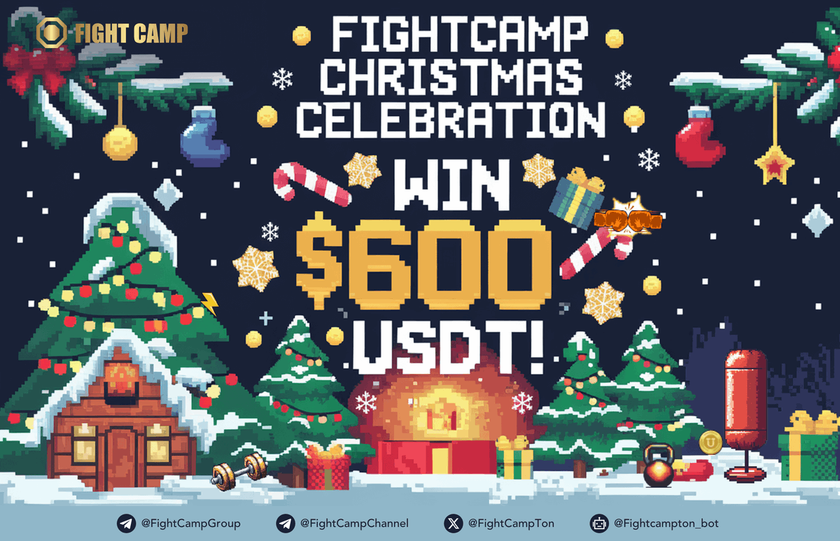 FightCampTon's tweet photo. 🎅🎄 FightCamp Christmas Celebration! 🎄🎅

Celebrate the holiday season with huge rewards!

🎁 Coins Leaderboard: Earn coins, climb the ranks, and win up to $100!
🎁 Invitation Challenge: Invite friends to play and collect points for even more prizes!

📅 Event Ends: Dec 25

Don’t miss out on the holiday cheer and amazing rewards!🎮

📖 More: https://t.co/uVrYzykSft

👉 Play now and make this Christmas unforgettable! https://t.co/WVJAAdhPlE

#Crypto #TON #GameFi #Xmas #Giveaway #Web3 #Airdrops