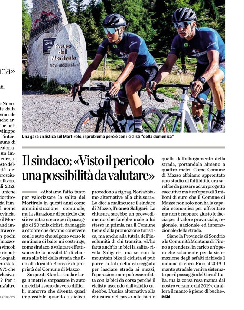 Capolavoro valtellinese.
#valtellina #mortirolo #ciclismo 
<a href="/Gazzetta_it/">La Gazzetta dello Sport</a> <a href="/cirogazzetta/">Ciro Scognamiglio</a> <a href="/bikeitalia_it/">Bikeitalia.it</a>