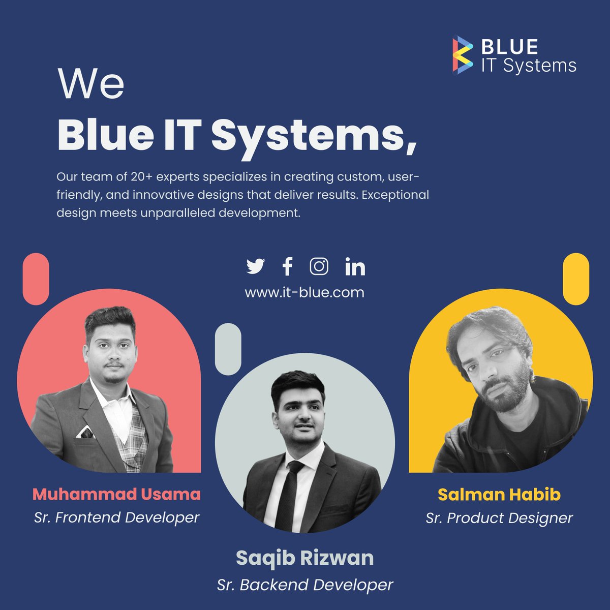 BlueITSystems's tweet photo. Are you ready to unlock the potential of exceptional design and innovative development? 
At Blue IT Systems, we’re passionate about turning your ideas into functional, visually stunning solutions.​
Reach out today or visit https://t.co/gkeP0d5yOj
#AppDevelopment #WebDevelopment https://t.co/ROAyMB1EWJ