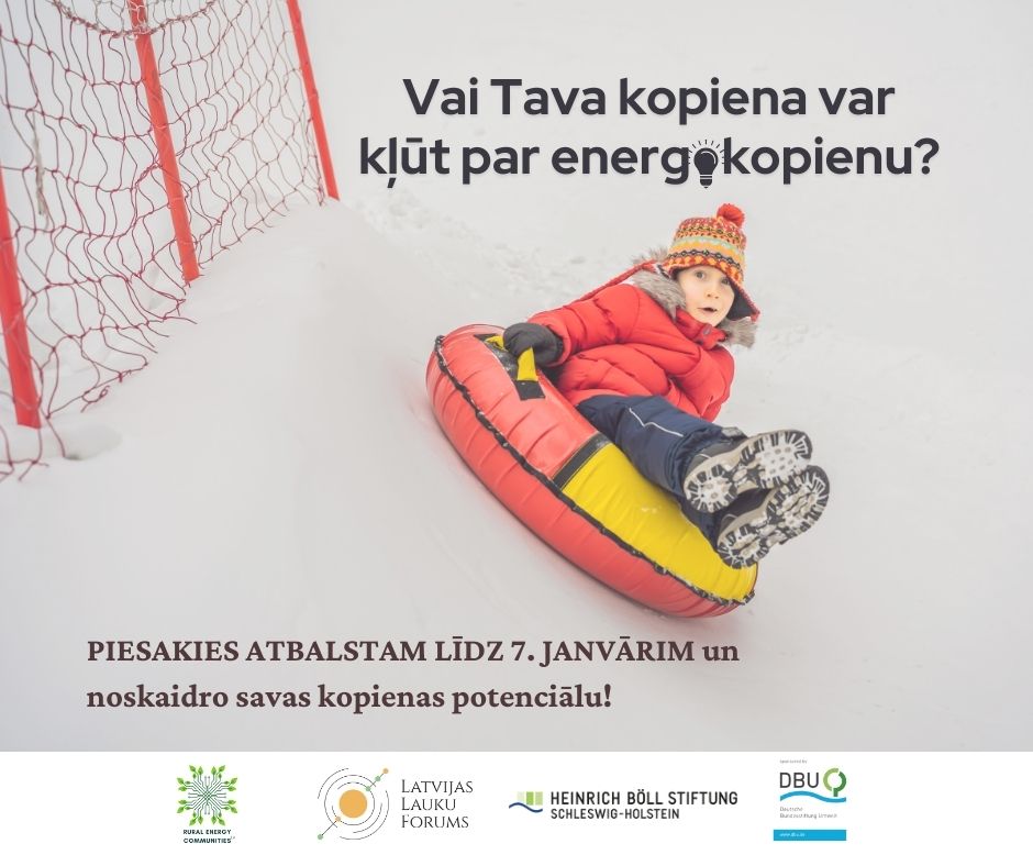 Vai tava kopiena var kļūt par energokopienu?
Lai uzsāktu savu ceļu uz energokopienu, LLF aicina kopienu pārstāvjus pieteikties līdz 2025.gada 7.janvārim. Uzzini vairāk un aizpildi pieteikuma formu te: ej.uz/piesakiesenerg…