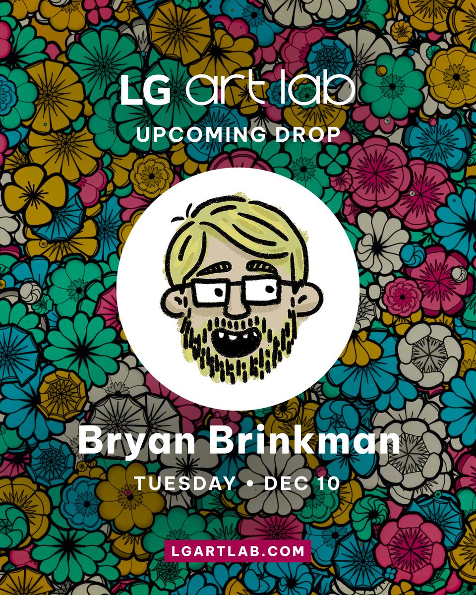 🌸 BLOOM 🌸 
 <a href="/bryanbrinkman/">Bryan Brinkman</a>’s entrancing "Bloom" collection drops today, exclusively on LG Art Lab!  

100 editions of floral bliss, ready to blossom into your world. 🌺✨   

Don’t miss it—turn on notifications now!