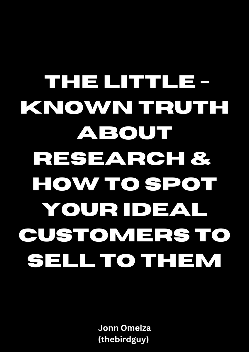 thejonnomeiza's tweet photo. Do you know what the foundation of EVERY successful campaign is?... It's Research!

You don't have a fat chance in hell of ever succeeding in your business if you don't understand to a "T" who your ideal client is.

This post will help you know how, with the 3 research stages👇 https://t.co/vJ2npLVaY1