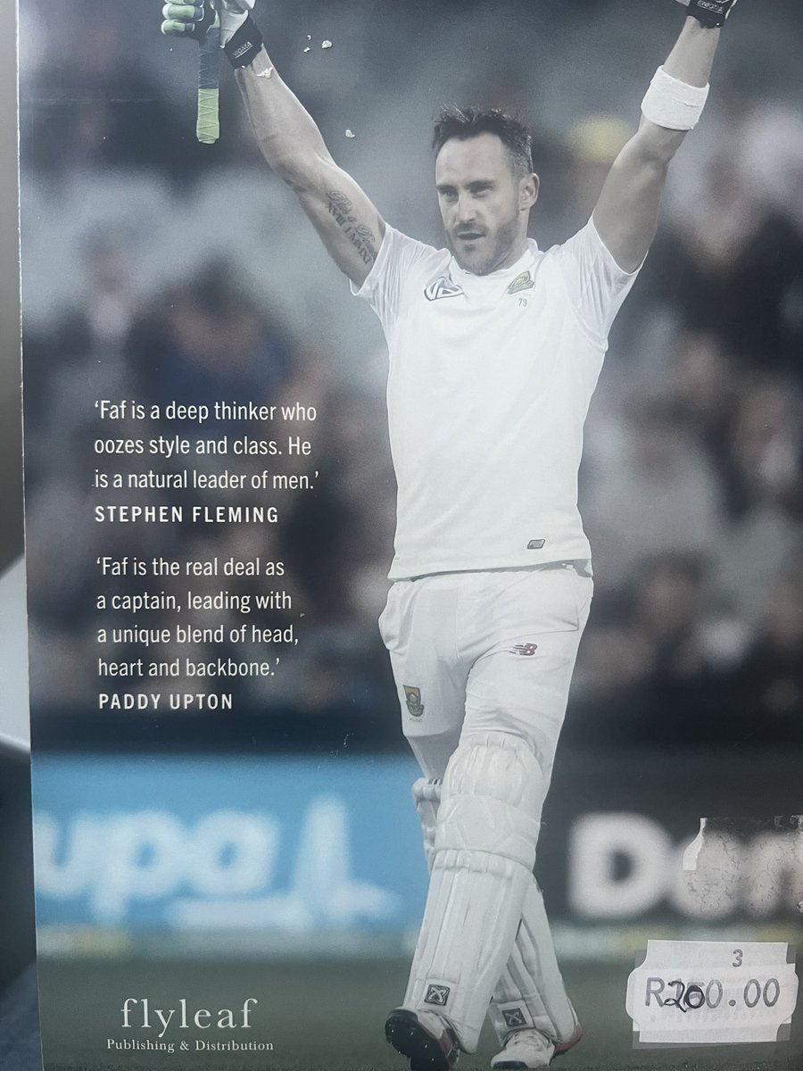 musanafelix46's tweet photo. Excited to get a copy of @faf1307 autobiography. Can't wait to dive into the story of this legendary South African cricket captain. Must Read https://t.co/mkSS8Grize