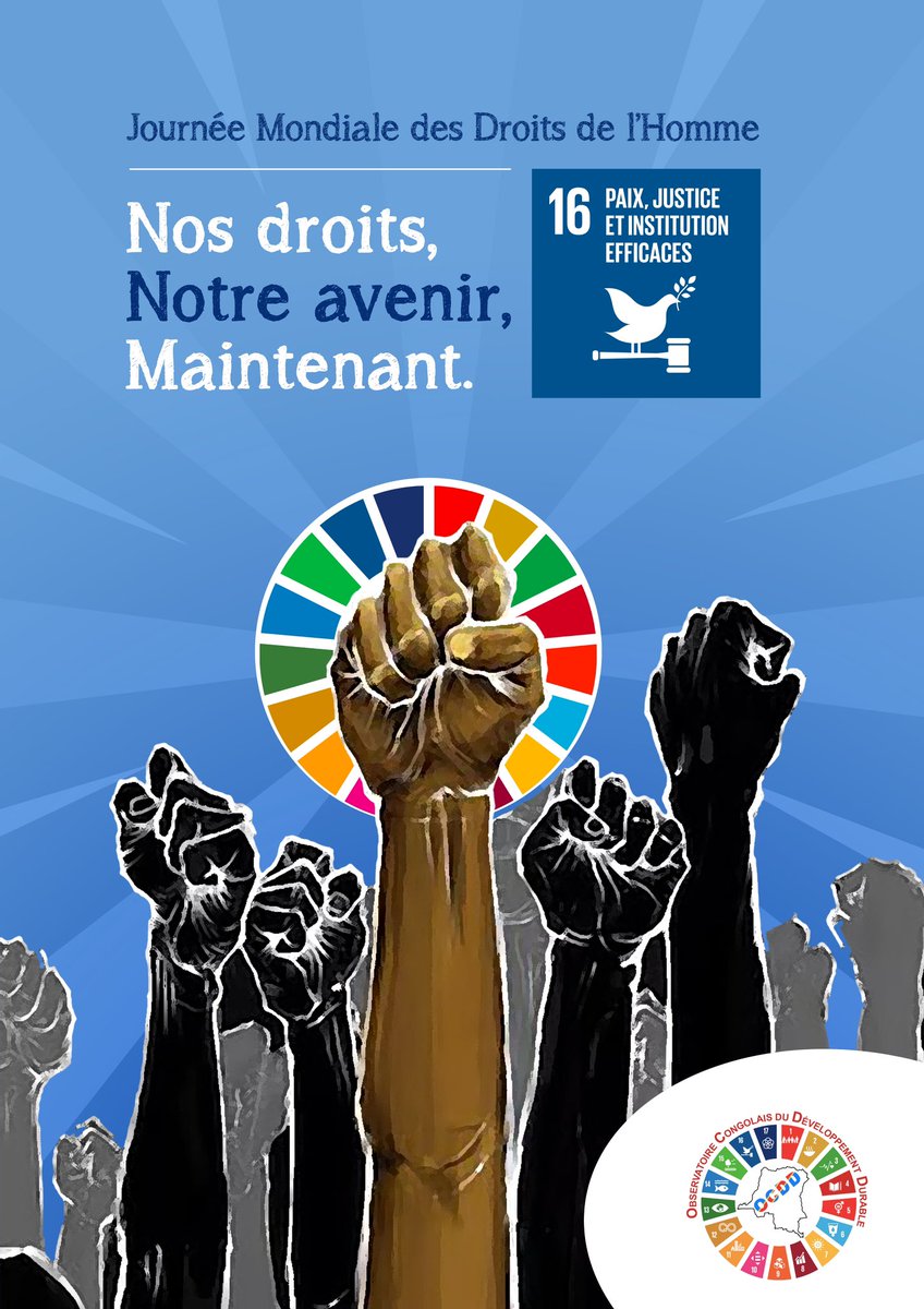 OCDDRDC's tweet photo. 10 Décembre 2024: 

Le monde célèbre la Journée Mondiale des Droits de l'homme sur le thème : 
Nos droits, notre avenir, maintenant.

Les droits de l’homme sont essentiels pour accélerer les progrès vers lesODD, particulièrement en RDC. Non seulement qu’elles permettent de réaliser la promesse de « ne laisser personne de côté », les politiques fondées sur les droits de l’homme favorisent la justice sociale et permettent de développer des économies plus fortes et de renforcer la stabilité.