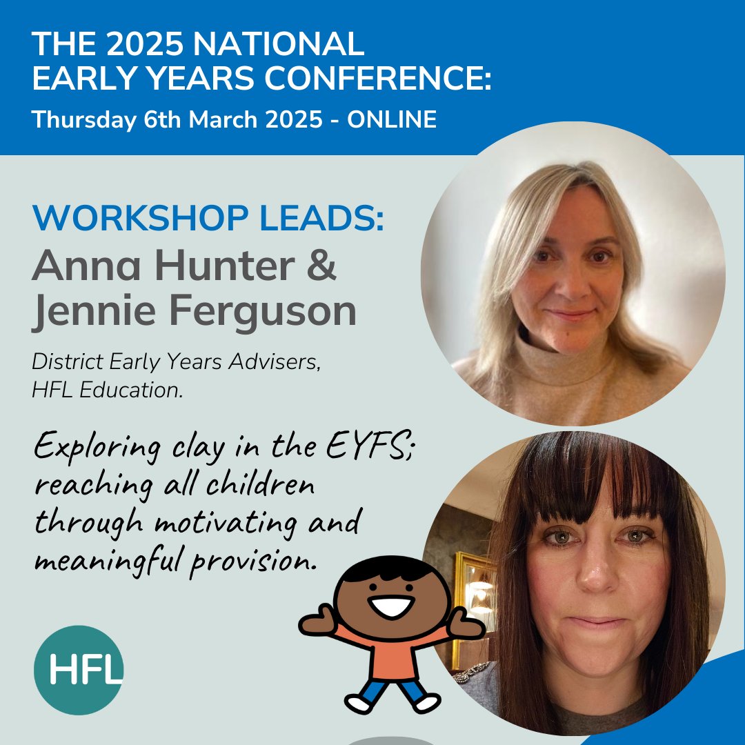 Have you booked your space at our National Early Years Conference? Join Jennie, Anna and many more education professionals. 👇hfleducation.org/events/hfl-edu…