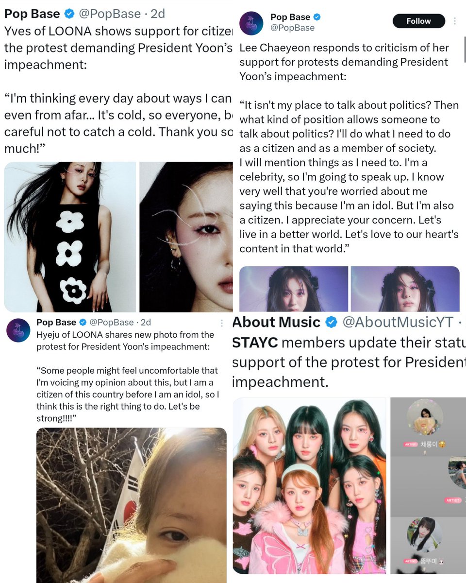 Forkimlip__12's tweet image. Yves,  hyeju,  stayc,  chaeyeon.... The idols that you are 🖤♥