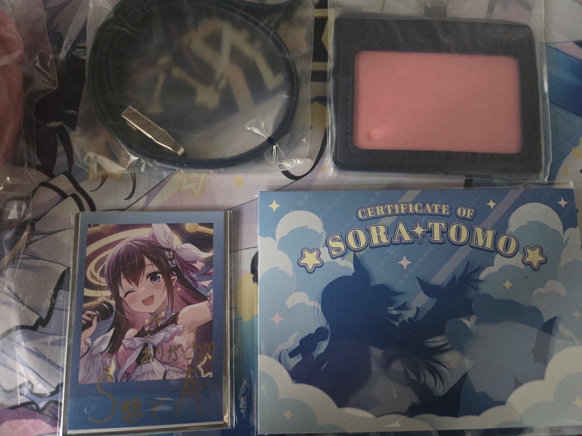Yui_1idol's tweet photo. 少し遅れましたが，記念グッズ届きました。
めっちゃ嬉しいです。
証明書はNo.5140ですよ～
​​​(๑╹ᆺ╹)
#ときのそら
#そらとも
#そらちゃん届いたよ https://t.co/Lwm1IeDKb8