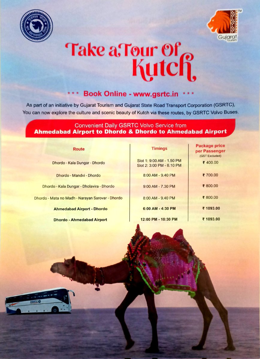 Haresh_abroad's tweet photo. "Kutch awaits with colors, culture, and celebration!"
#HareshChaudhary #HareshAbroad #Kutch #Bhuj #Gandhidham #Bhachau #Lakhpat #Mundra #Kandla #Kutchh #WhiteDessert #GSRTC #GujaratTourism #AhmedabadAirport #Dhordo #KalaDungar #Mandvi #MatanoMadh #NarayanSarovar #RannUtsav #Runn https://t.co/NayTwPAH3f