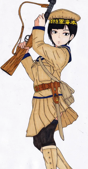 #AIは銃描けないからTLを銃持った絵で一杯にしようぜ 