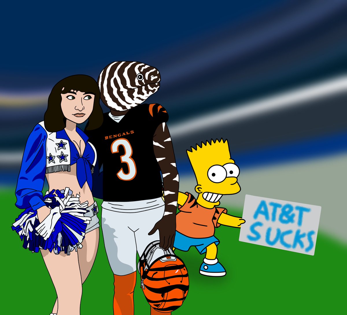 JudetheDude2's tweet photo. #Bengals #WhoDey #TheSimpsons #fishcenterlive https://t.co/BnlVCCWPBX