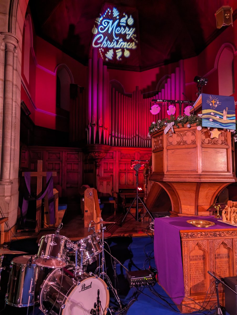 The stage is set! UGS Christmas Concert begins tonight at 7pm in Uddingston Old Parish Church. Doors open at 6:30pm. We look forward to seeing you there!