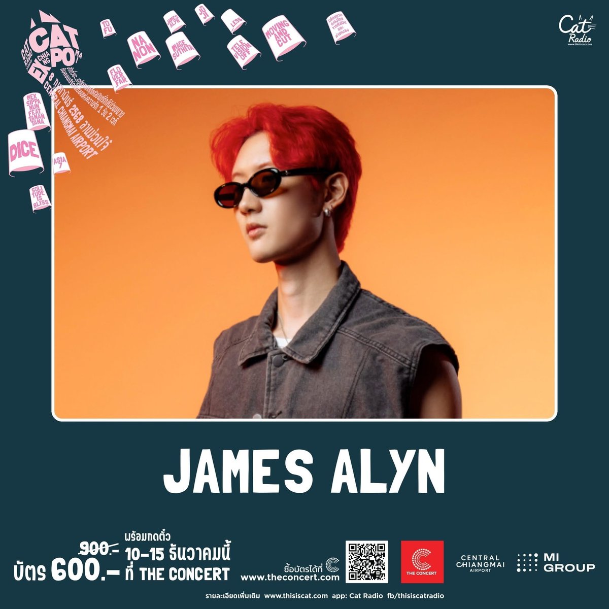 “Oh maybe you should walk out the door
And don’t bother coming back
I really don’t love you anymore”

-Walk Out The Door : JAMES ALYN-
มาฟังเพลงนี้ด้วยกัน
#CATEXPOเชียงใหม่