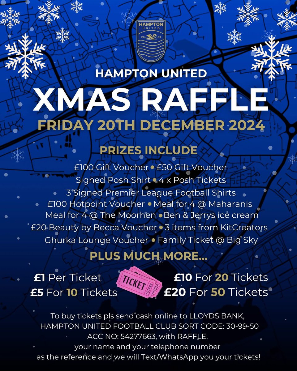 🎟️🎟️🎟️🎟️🎟️ 

The Race Night on 20th is now FREE ENTRY for all. We want this to be an evening all family and friends can enjoy. 

Now we are sold out of horses, why not buy your raffle tickets for a chance to win some great prizes.

Message or comment below 👇