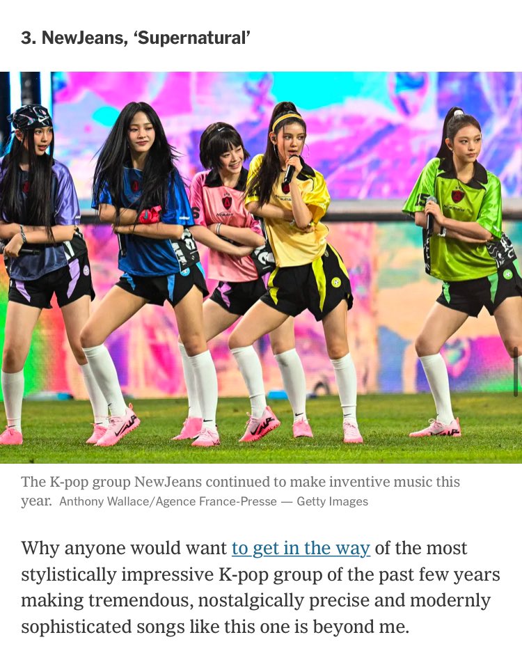 maruru2051's tweet image. 『なぜ、ここ数年で最もスタイリッシュで印象的なK-POPグループが、このような懐かしさと現代的な洗練を兼ね備えた素晴らしい楽曲を作るのを邪魔しようとする人がいるのか、私には全く理解できません。』

Jon Caramanica (NYタイムズ・大衆音楽評論家)…