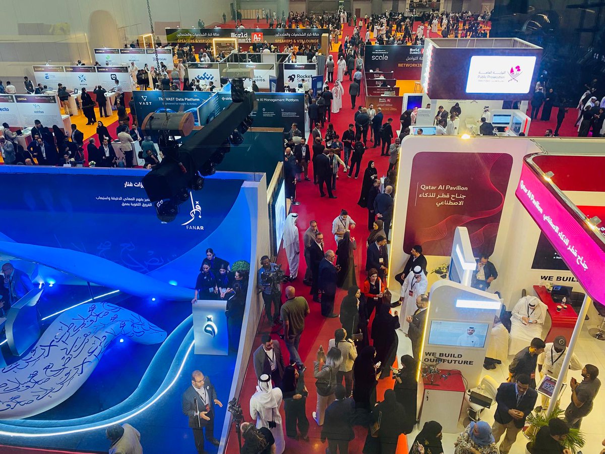 WorldSummitAI's tweet photo. The energy at #WSAIQatar is electric! 🌟 Innovators, leaders & AI enthusiasts come together to exchange ideas and shape the future of AI. A true celebration of progress and collaboration.
#AILeadership #DoAIDifferent #AIForGood #QatarAI https://t.co/WT72Vn4KC0
