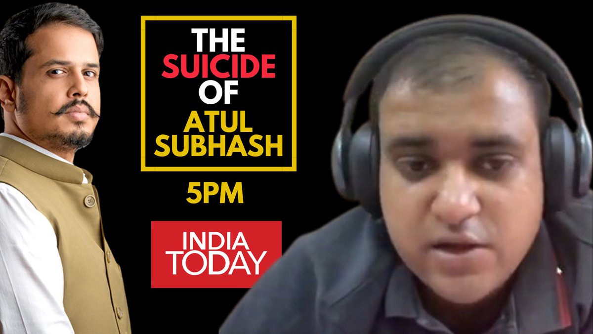 ShivAroor's tweet photo. 1.5 hour video message.
24-page suicide letter.
Blames wife & family for harassment.
And a legal system that failed him.

The death of Atul Subhash in Bengaluru is my lead story today at 5pm on @IndiaToday.