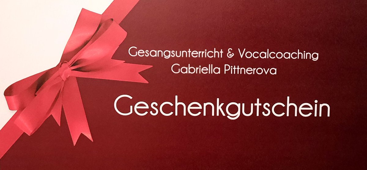 GPittnerova's tweet photo. 🎁GESCHENKGUTSCHEIN
Gesangsunterricht &amp; Vocalcoaching

Schönes Geschenk für alle die gerne singen und die Stimme weiterentfalten möchten.

https://t.co/KpJSvhqYiM

#geschenkidee #geschenkgutschein
#gesangsunterricht
#vocalcoaching
#gesangsschule
#gesangsstudio
#belcanto https://t.co/y4ghLWh2Hp