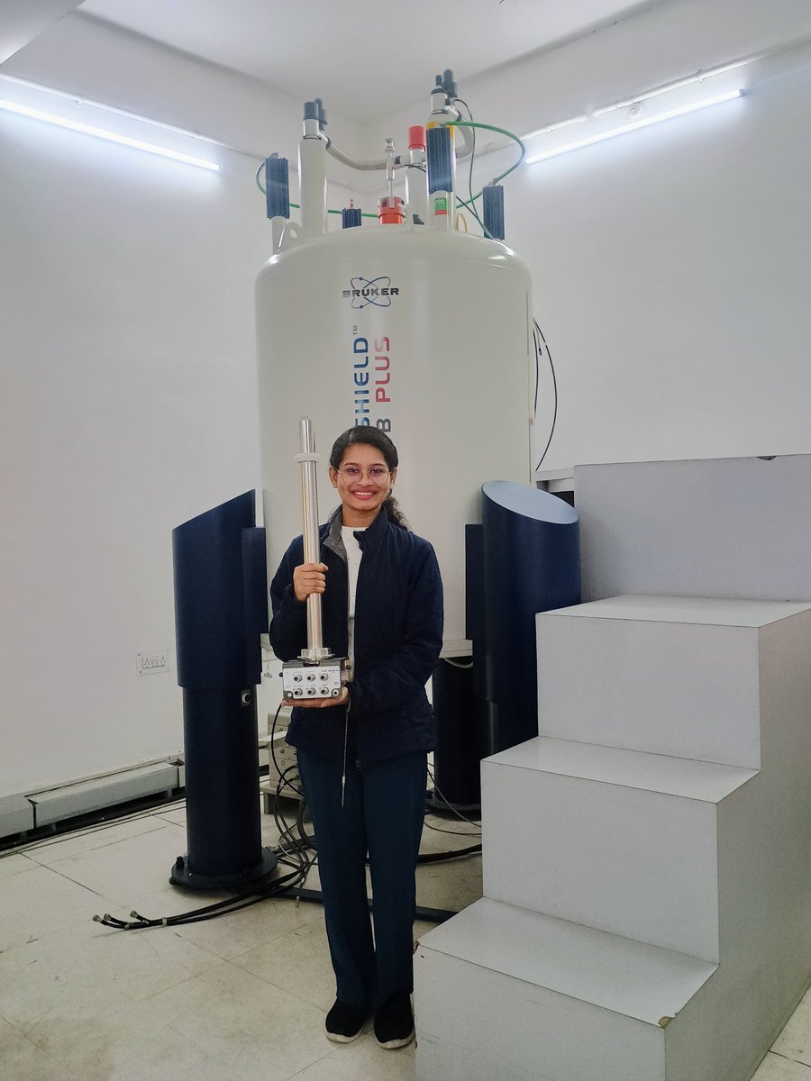 In my PhD 1st yr, I often wondered why every call from my seniors started with, "Hello Bijaylaxmi, is solid-state NMR working?"🙄
By my 3rd year, I finally understood what they meant back then 😂
.
.
Jokes aside, I learned more from troubleshooting than the experiments🤗 
#ssNMR