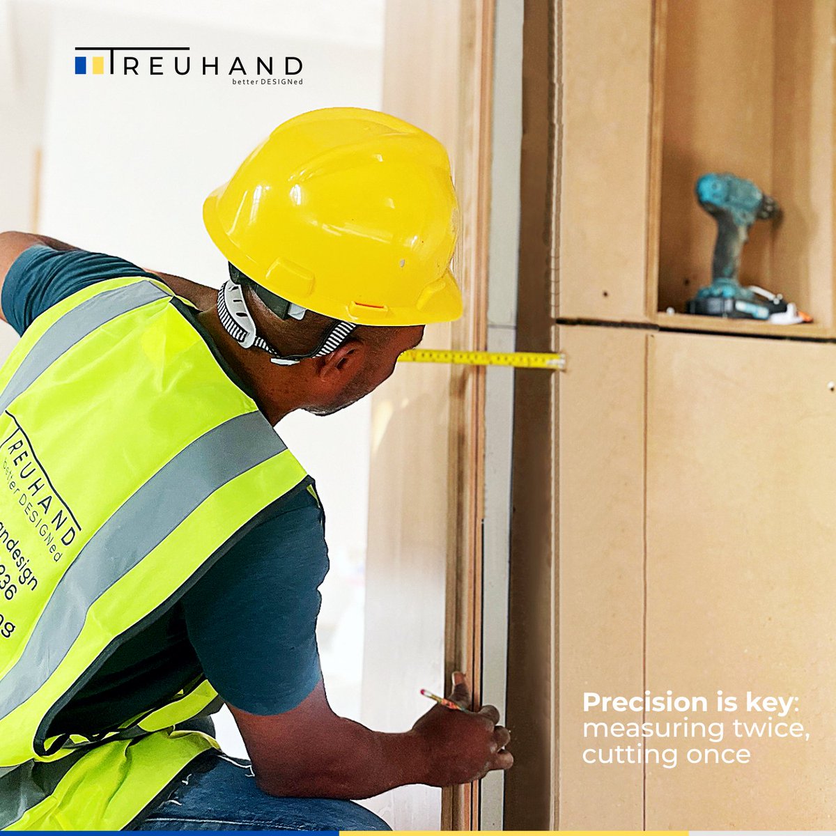Precision is key: measuring twice, cutting once #treuhandesign