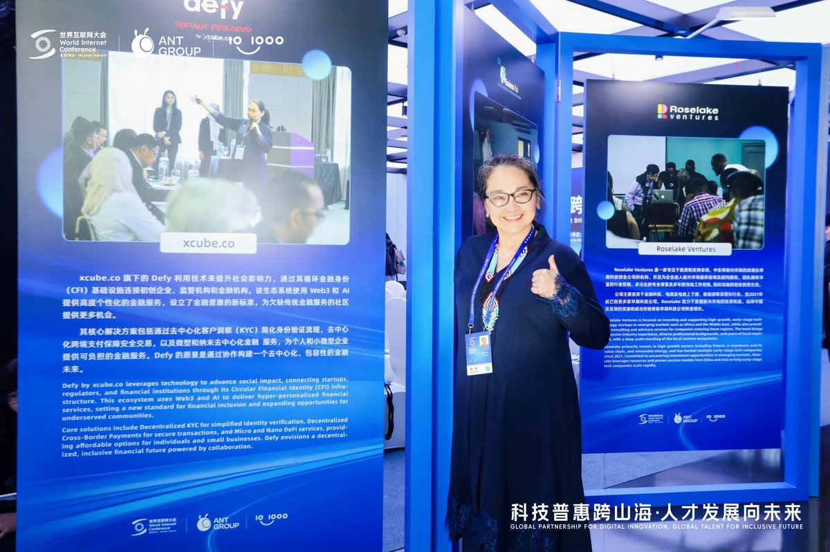 🌍 Excited to share that Julia Chin 陈碧茹, our Chief Regulatory Affairs Officer, spoke at the Symposium: Global Partnership for Digital Innovation, hosted by <a href="/10x1000Tech/">10x1000 Tech for Inclusion</a> &amp; <a href="/AntGroup/">Ant Group</a> ! 🚀

Julia highlighted the innovative solutions Defy is developing to tackle pressing global