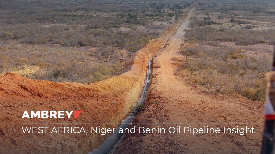 AMBREY - West Africa, Niger and Benin Oil Pipeline Insight
For full context, analysis, implications and mitigation please follow the download link at ambrey.com/insights-hub

#MaritimeRisk #MaritimeSecurity #RiskManagement #Shipping #WestAfrica #GulfofGuinea #Ambrey
