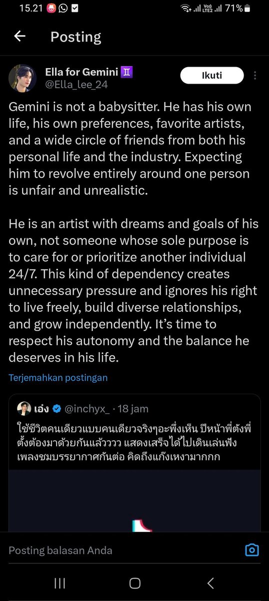QueenSNabila's tweet photo. Is stupidity a new kind of virus, now? Now I understand why reading comprehension ability of people nowadays are still low. These three Geminist (Gemini fans) are the example of it.

#plainstupid https://t.co/hlJJ9LH6GE