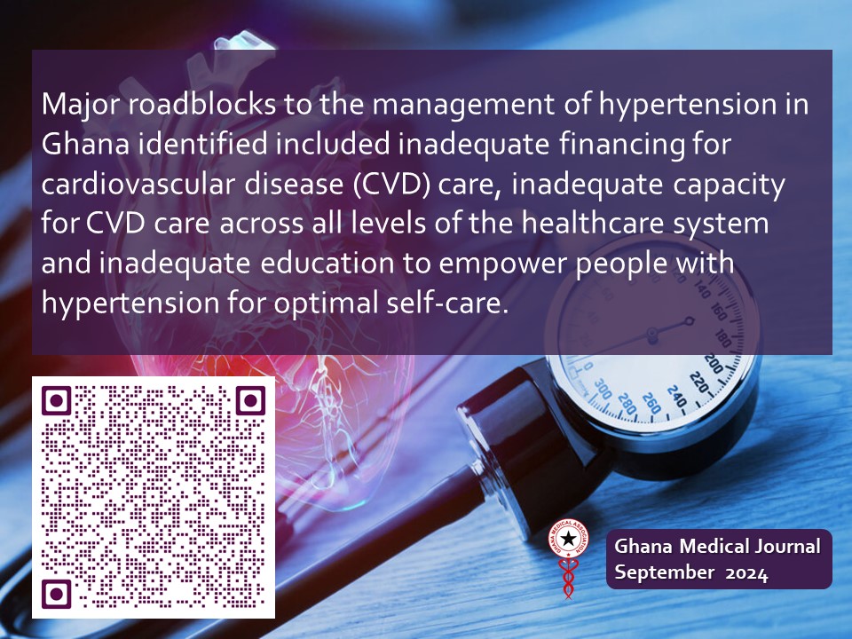 Ghana Medical Journal (@ghanamedj) on Twitter photo Addressing the roadblocks to hypertension management in Ghana: proceedings of a roundtable discussion
ghanamedj.org/articles/Septe…
<a href="/ghanamedj/">Ghana Medical Journal</a>
<a href="/GhanaMedAssoc/">Ghana Medical Association</a>
<a href="/TheLancet/">The Lancet</a>
<a href="/WHOAFRO/">WHO African Region</a>
<a href="/AJOLinfo/">AJOLinfo</a>
<a href="/PHAssociation/">The Pulmonary Hypertension Association</a> Addressing the roadblocks to hypertension management in Ghana: proceedings of a roundtable discussion
ghanamedj.org/articles/Septe…
<a href="/ghanamedj/">Ghana Medical Journal</a>
<a href="/GhanaMedAssoc/">Ghana Medical Association</a>
<a href="/TheLancet/">The Lancet</a>
<a href="/WHOAFRO/">WHO African Region</a>
<a href="/AJOLinfo/">AJOLinfo</a>
<a href="/PHAssociation/">The Pulmonary Hypertension Association</a>