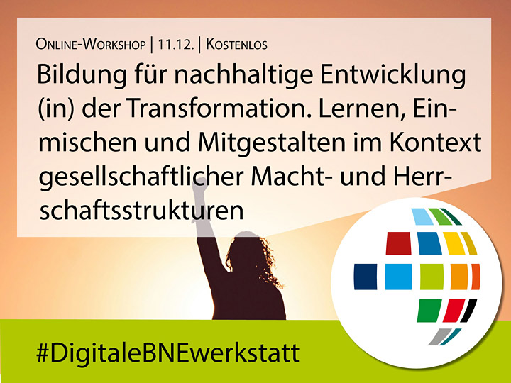 Am Mittwoch startet unsere #DigitaleBNEwerkstatt zum Thema Bildung für nachhaltige Entwicklung in der Transformation. Welche Herausforderungen und welche Potentiale gibt es, um Transformationsprozesse mitzugestalten? Termin: 11. Dezember 10 Uhr #BNEinNRW
bne.nrw/nrw/gemeinsam/…