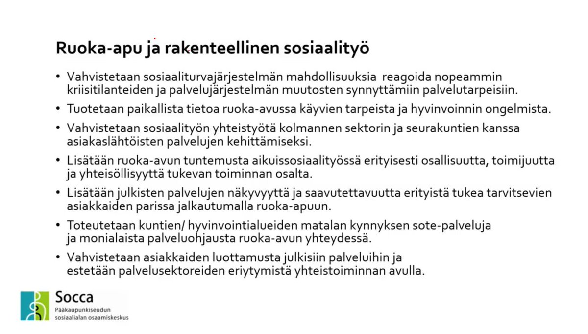 Ruoka-avun selvityshenkilö Jouko Karjalainen peräänkuuluttaa rakenteellista sosiaalityötä ruoka-apuun liittyen.
#ruokaapu
#sosiaalityö
#järjestöt
#yhteistyö