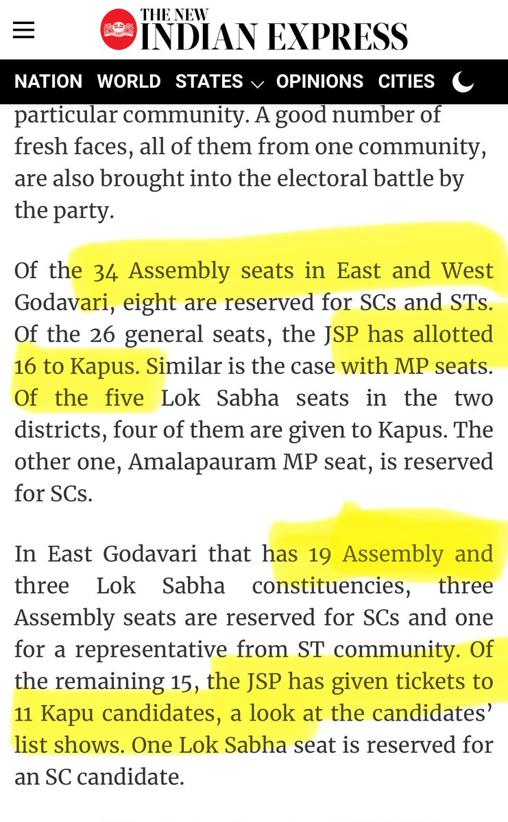 prasana_kumar's tweet photo. మనం ఒంటరిగా పోటీ చేసినప్పుడు మన కులం వాళ్లకి ఎన్ని సీట్లు ఇచ్చాము ఒకసారి చూసుకుంటే పక్క పార్టీల గురించి మాట్లాడే హక్కు మనకు ఉందా లేదా తెలుస్తుంది😂😂
#KRbatch
#caste-party https://t.co/J4Vteu3Qw0