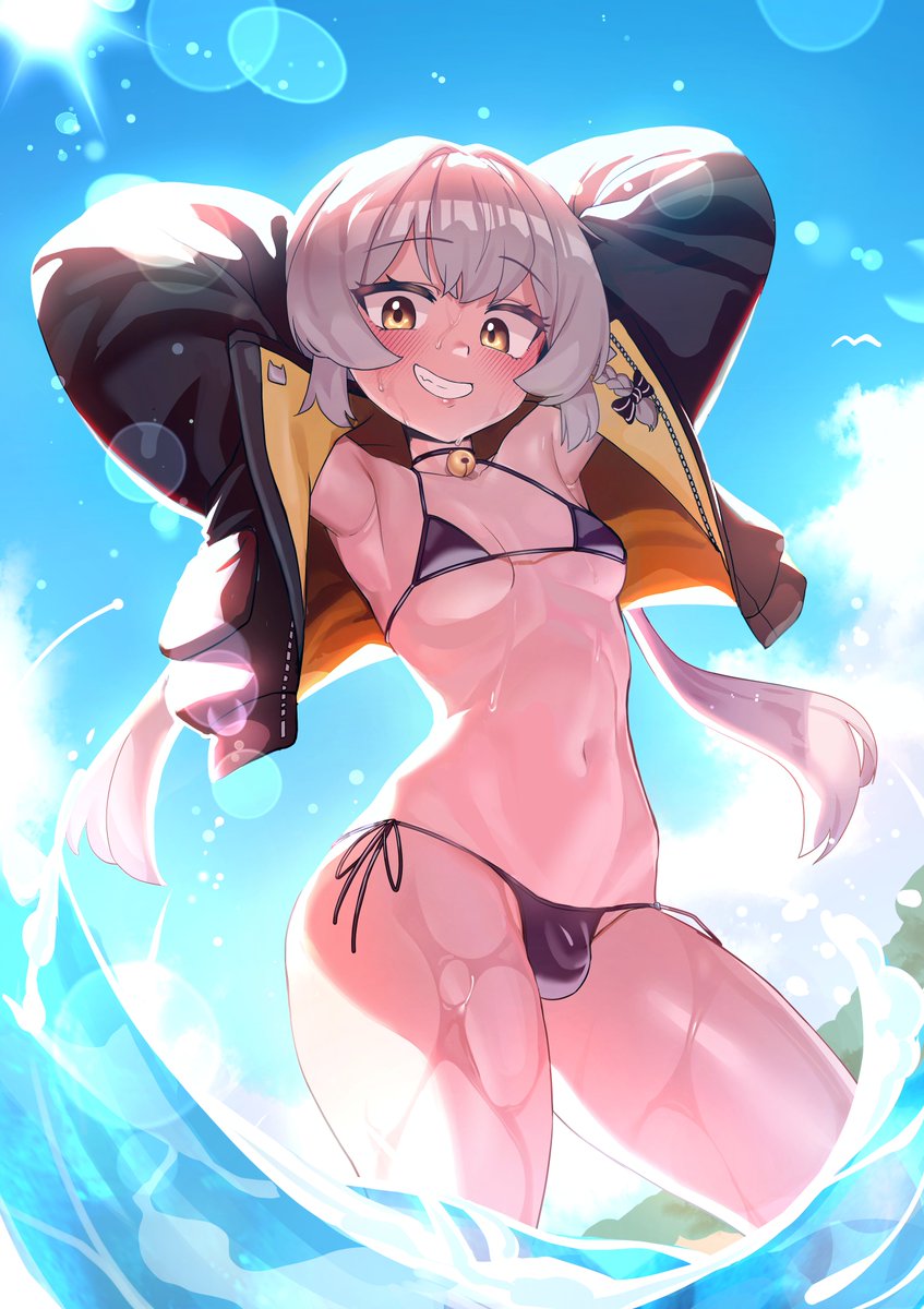 T.K kun bikini!
통깡이 비키니! 
다음부터는 가슴 더 줄여야지 